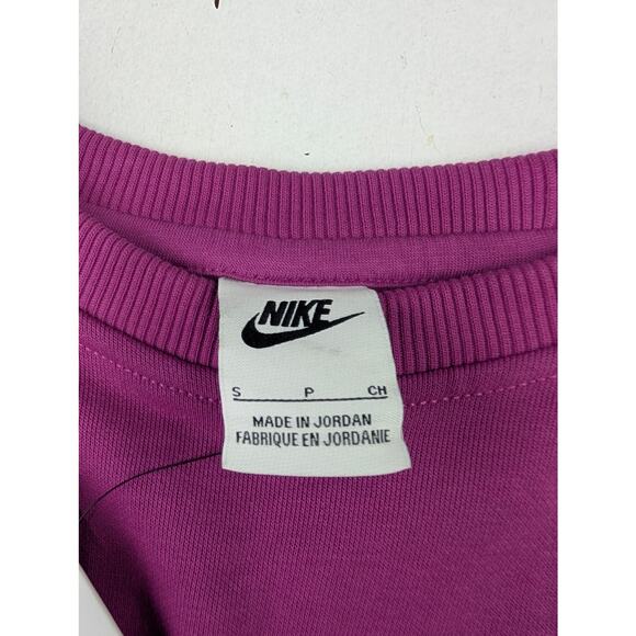 Nike Youth Girls Small Hot Fuchsia Magenta Boxy Fit Sweatshirt & Joggers Set - Picture 3 of 6